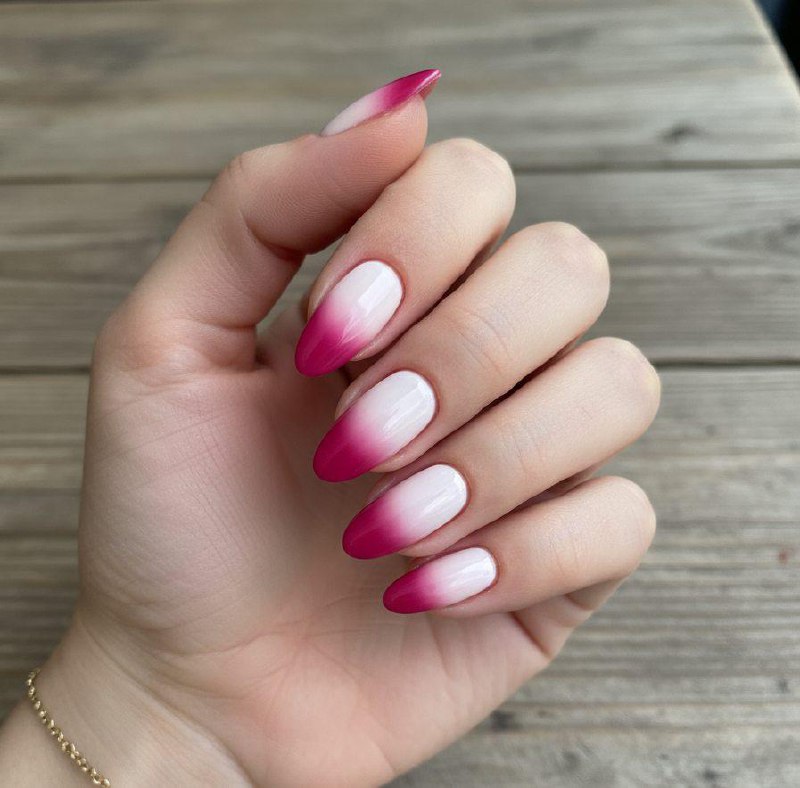 #омбре #розовый #белый