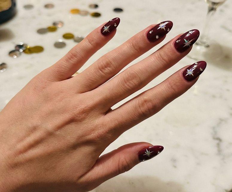 #новогодний #бордовый #снежинки #зима